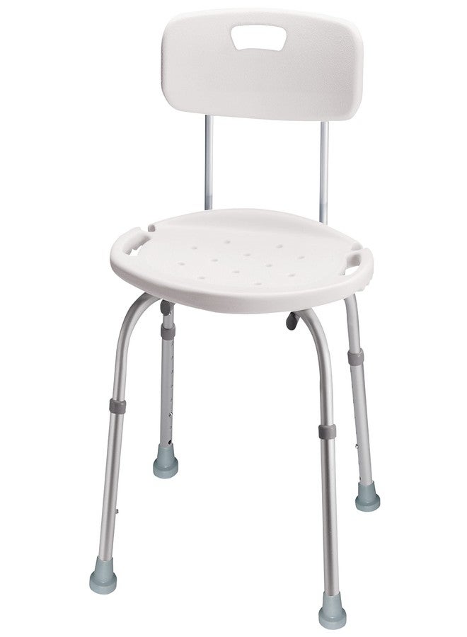 Carex Shower Chair With Back, Bath Chair and Shower Seat For Elderly, Handicap, and Disabled, 350lbs, Easy Assembly - Image 1