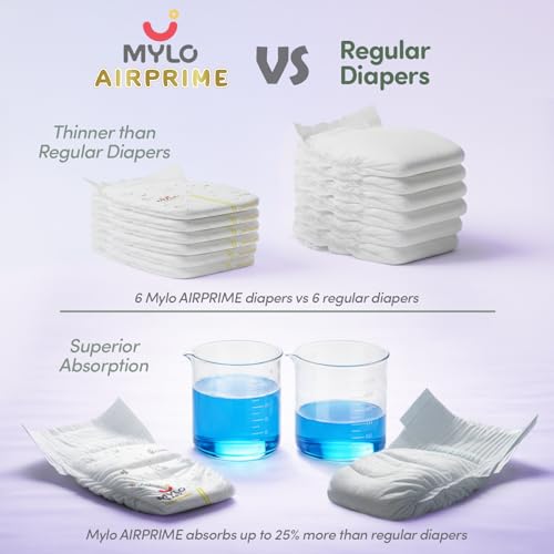 Mylo Baby AirPrime Premium Diaper Pants Large (L) Size (9–14 kgs) (24 Count) Leak Proof | Ultra-Thin & Breathable | Up to 12 Hours Protection | No Rashes - Image 5