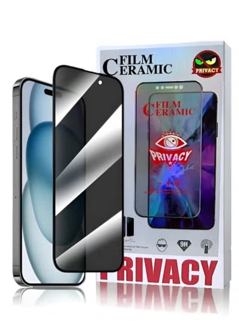 Privacy Anti-spy nano screen protector to protect privacy for (iPhone 13), maximum protection for the screen from scratches and breakage