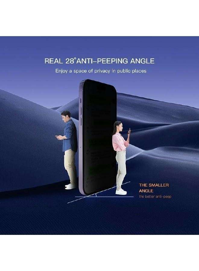 Privacy Anti-spy nano screen protector to protect privacy for (iPhone 13), maximum protection for the screen from scratches and breakage  - Image 2