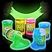 Playbees Glow in The Dark Slime 6 Pack Neon Party Favors for Kids Sensory Toy for Boys Girls Ages 5 NonToxic Stretchy Gooey Fun Birthday Halloween Classroom Treat Bags - Image 3