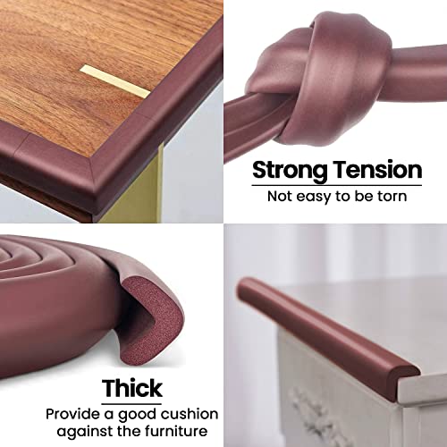 Vic Kid® Baby Proofing Edge & Corner Guards Rubber Foam Table Corner Protector for Baby Table Edge Guard (13 Ft Edge + Pre Taped 8 Corners + 2 Pcs Door Stopper) - Image 4