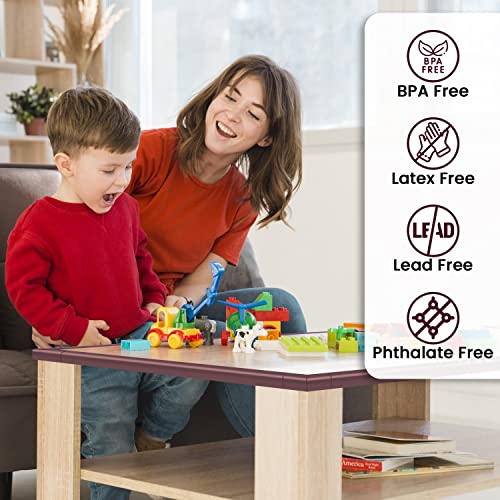 Vic Kid® Baby Proofing Edge & Corner Guards Rubber Foam Table Corner Protector for Baby Table Edge Guard (13 Ft Edge + Pre Taped 8 Corners + 2 Pcs Door Stopper) - Image 2