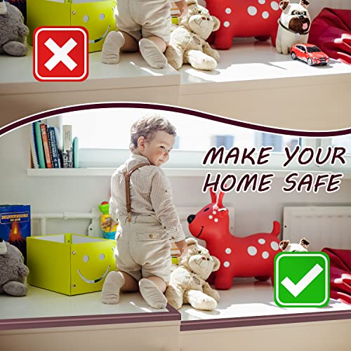 Vic Kid® Baby Proofing Edge & Corner Guards Rubber Foam Table Corner Protector for Baby Table Edge Guard (13 Ft Edge + Pre Taped 8 Corners + 2 Pcs Door Stopper) - Image 5
