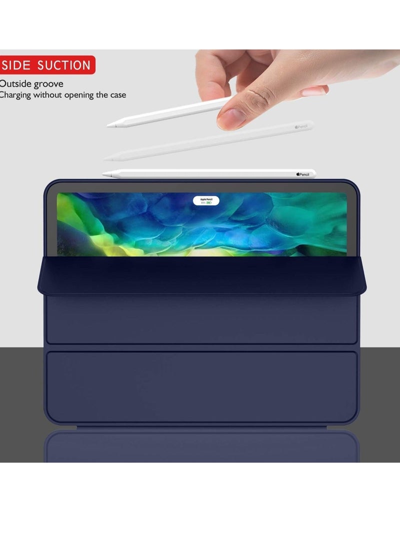 Raxoom iPad Pro 12.9 Case 2020 with Pencil Holder (4th Generation), Premium Protective Case Cover with Soft TPU Back and Auto Sleep/Wake Feature for 2020/2018 - Image 2