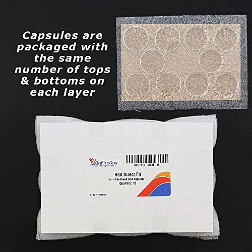 OnFireGuy 10pcs 38.1mm Direct Fit "H38" Coin Capsule Holders for 1oz Silver Dollar | Protective Coin Cases for Morgan, Peace, Eisenhower 1oz Silver Dollars - Image 3