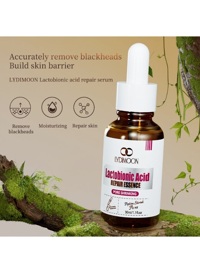 LYDIMOON Lactobionic Acid Repair Serum, Pore Shrinking & Blackhead Remover 30ml - Image 2