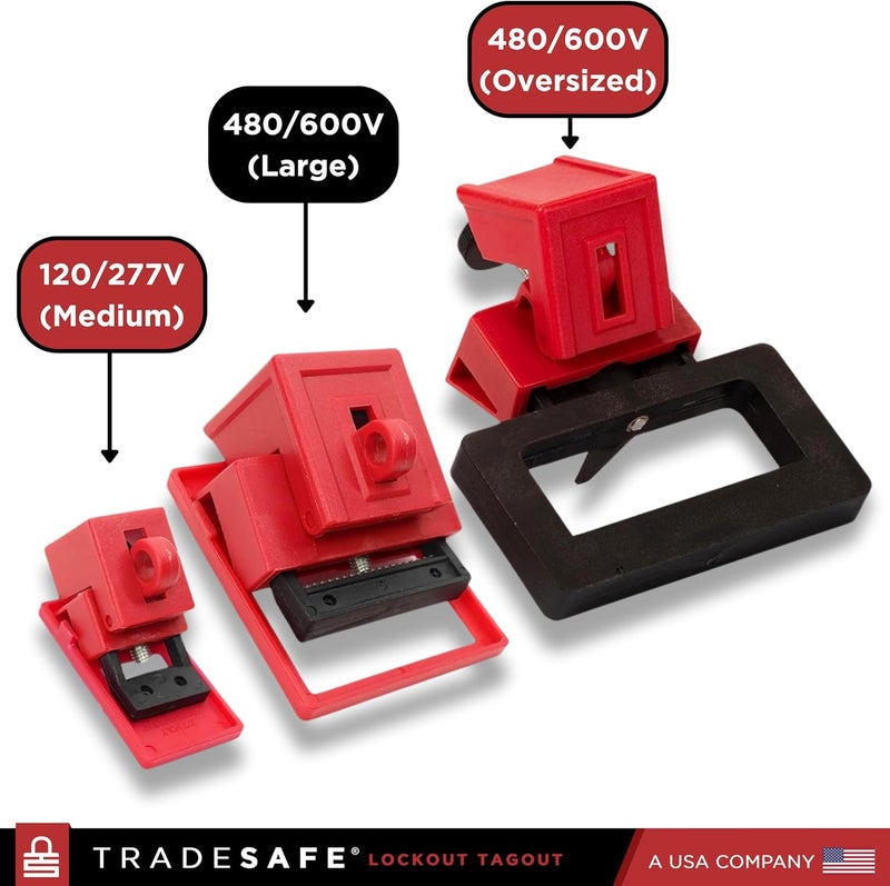 TRADESAFE Circuit Breaker Lockout Device - 480/600 Volt - 3 Pack - Image 3