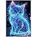 Artinhand Great Jigsaw Puzzles for Adults 300 Pieces Animal Cute Blue Glowing Cat Puzzles for Adults Toys Gift Family Decoration Kids Puzzle - Image 2