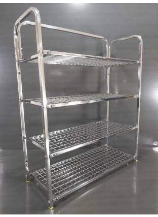 Palomino - PALOMINO Polo Stainless Steel 4 Layer Wall Mount Multipurpose Rack Utensils Rack | Kitchen Dish Rack Modern Kitchen Storage Rack (31 x 24 inch) - Image 1