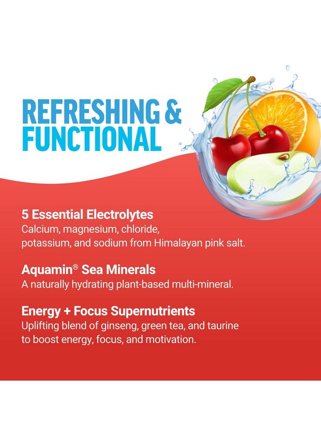 Force Factor Liquid Labs Energy Drink Electrolytes Powder Hydration Packets To Boost Energy & Focus 5 Essential Electrolytes Vitamins Minerals & Antioxidants Fruit Punch Flavor 20 Stick Packs  - Image 4