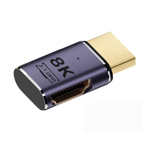 xiwai HDMI 8K Male to HDMI 2.1 Female Flat Horizontal 90 Degree Right Angled UHD Extension Adapter Support 8K 60hz HDTV - Image 1