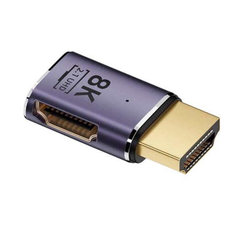 xiwai HDMI 8K Male to HDMI 2.1 Female Flat Horizontal 90 Degree Right Angled UHD Extension Adapter Support 8K 60hz HDTV - Image 2