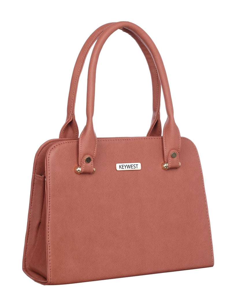 Keywest Women's Beach Satchel Tote Handbag for Women | Ladies purse | Stylish Shoulder Bag | Gift For Woman | Light Pink - Image 1