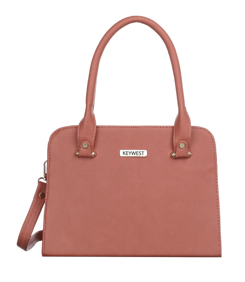 Keywest Women's Beach Satchel Tote Handbag for Women | Ladies purse | Stylish Shoulder Bag | Gift For Woman | Light Pink - Image 2