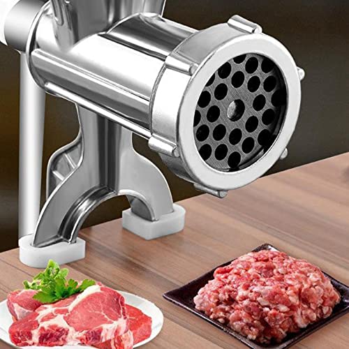 CALANDIS® Stainless Steel Manual Meat Grinder Mincer Tool Table Hand Crank Sausage S | 1 Piece Manual Meat Grinder - Image 3