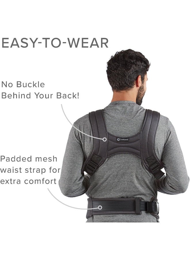 كونتورز Love 3 Position Baby Carrier, Charcoal Gray - Image 3