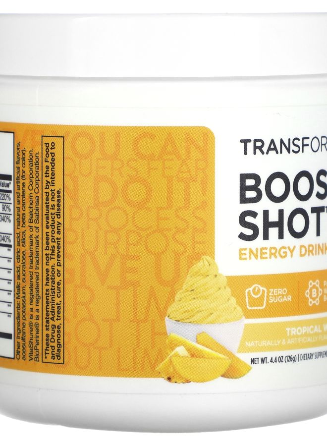 TransformHQ Boost Shot™ Energy Drink Mix Tropical Whip 4.4 oz (126 g) - Image 2