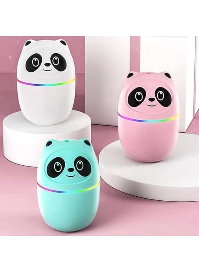 Panda Humidifier with 7 Color Night Lights, Small Usb Ultrasonic air With Essential Oil Diffuser For Bedroom, Livingroom, Kidsroom & Office Moisture - Image 1