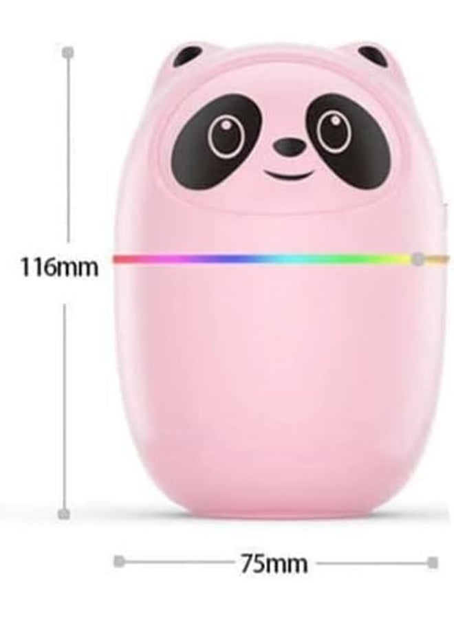 Panda Humidifier with 7 Color Night Lights, Small Usb Ultrasonic air With Essential Oil Diffuser For Bedroom, Livingroom, Kidsroom & Office Moisture - Image 4