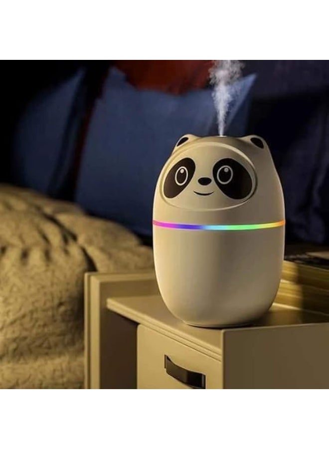 Panda Humidifier with 7 Color Night Lights, Small Usb Ultrasonic air With Essential Oil Diffuser For Bedroom, Livingroom, Kidsroom & Office Moisture - Image 5