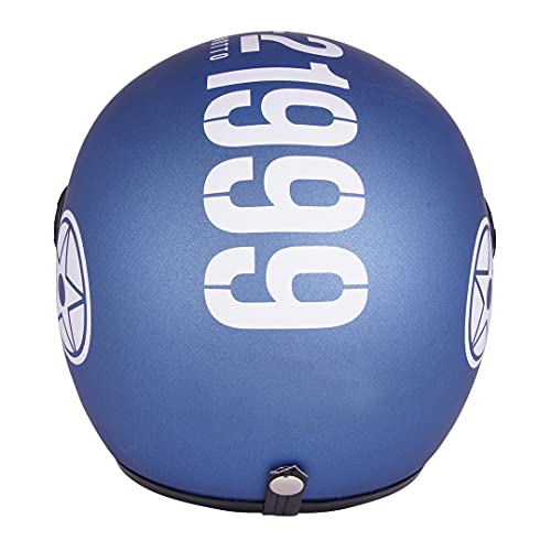 Sage Square Guardian Cruiser Plus || ISI Certified || Open face Helmet for Unisex Adult (Blue Metallic Matte) (Small) - Image 5