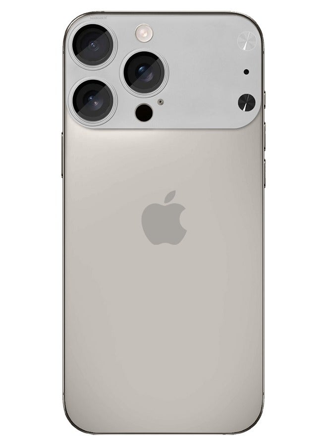 CATANES حماية عدسة الكاميرا 2 قطعة لجهاز iPhone 15 Pro Max و 16 Pro Max - تحاكي مظهر iPhone 17 Pro Max لترقية أنيقة - Image 5