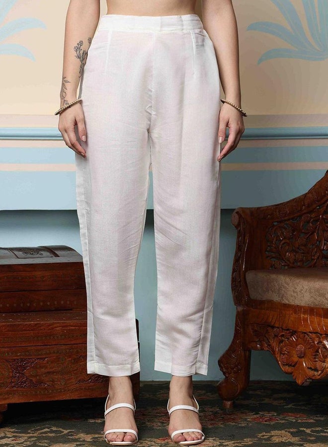 ISHIN Embroidered Kurta with Trousers and Dupatta Set - Image 3