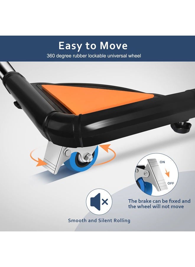 SPACECARE Mobile Roller with 4 Locking Wheels - Adjustable Furniture Dolly Washing Machine Stand Refrigerator Base Moving Cart- Black - Image 3