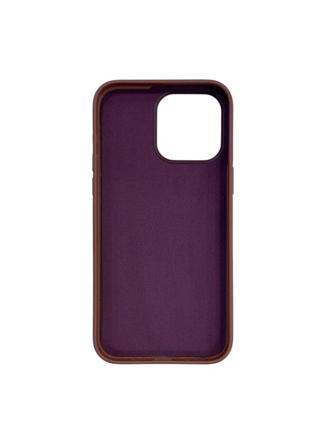 جراب Tech Woven (جلد نباتي) لهاتف iPhone 13 Pro Max، بني - Image 2