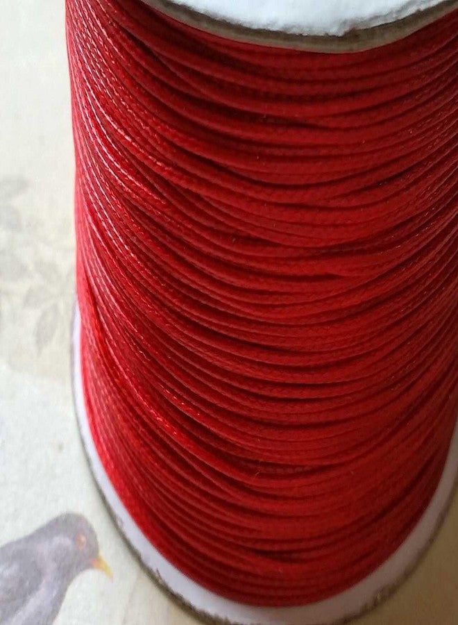 Sparkle DIY Jewellery Making 1MM Red Cotton Wax Cord 100 Mtr - Image 2