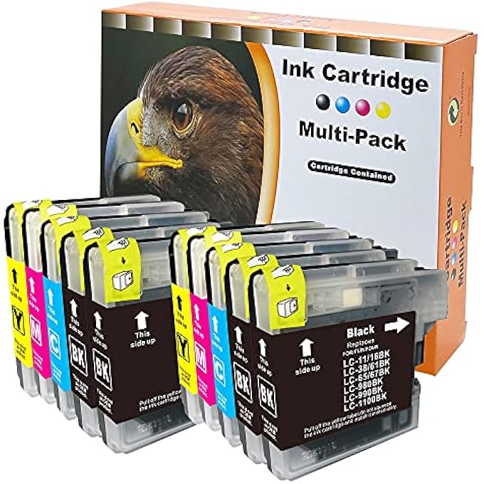 D&C PRINTER CARTRIDGES COMPATIBLE WITH BROTHER LC-1100 DCP-185 383 385 387 395 585 6690 J615 J715 MFC-490 5490 5895 6490 6890 790 795 90 90 90 J615. - Image 2