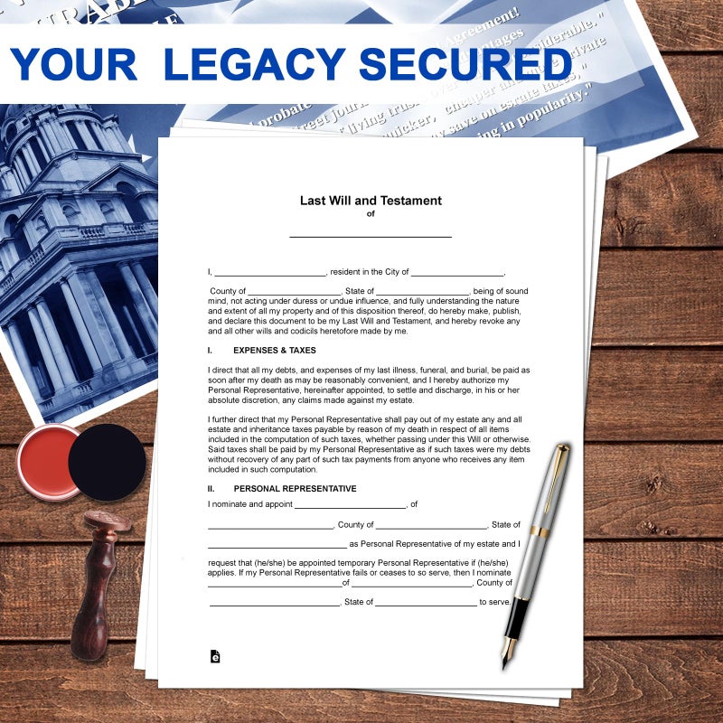 ZHUKEYONG Legal Documents Kit, Durable Power of Attorney, Healthcare Directive and Last Will & Testament Forms, Self-Help Estate Planning Set - Image 4