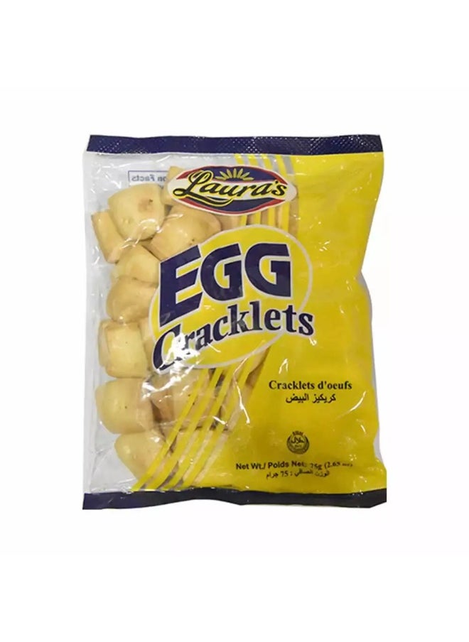 LAURAS Lauras Egg Cracklets Cookie Biscuits- 75 gm 