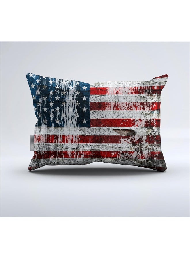 Faeralei Vintage American Flag Fitted Sheet Set 3PCS Stars and Stripes Red White and Blue USA Flag Patriotic Bedding Sheet Set - Image 3