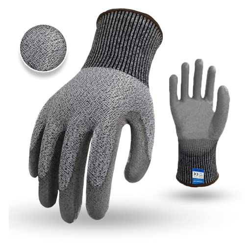 FreshDcart FDCR2010 Rubber coated nylon Cut-Proof Safety Hand Gloves anti cut with nylon and rubber coated hand gloves for domestic and Industrial, Gardening free size - Image 1