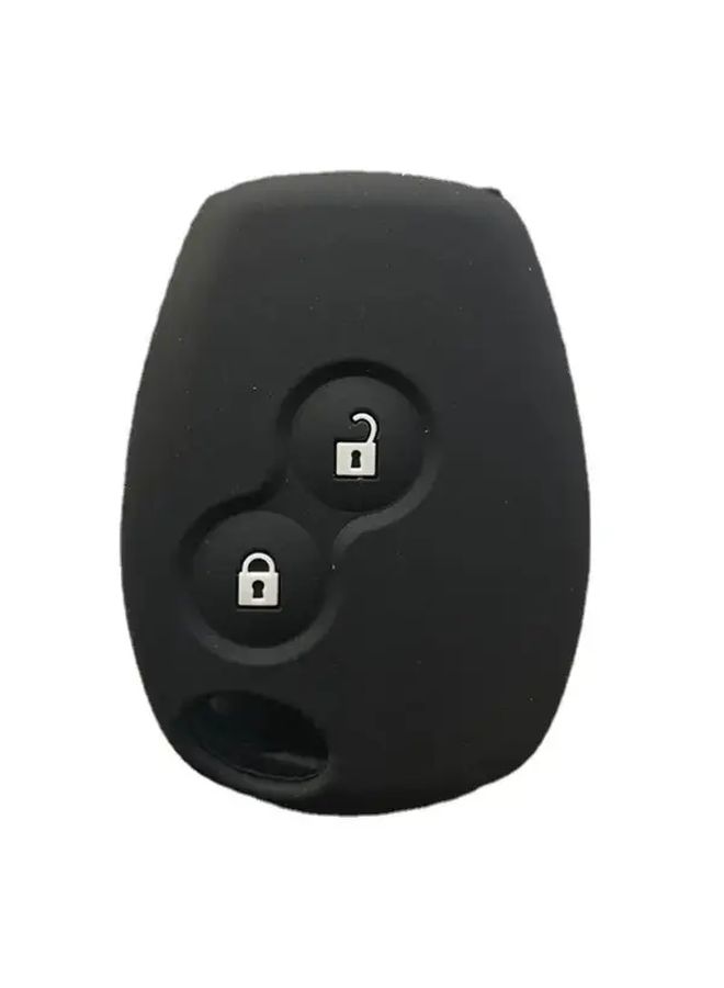 Blue Silicone 2 Button Car Key Case Cover For Renault Dacia Logan Sandero Lada Nissan - Image 3