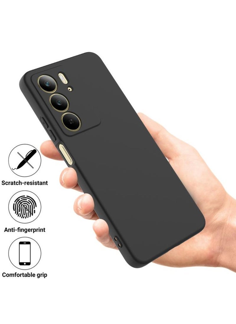 ELTRAZONE Realme C75 4G 2024 Premium Soft Liquid Silicone Case Cover – Black, Slim, Shockproof, Non-Slip Grip, Durable Protection for Realme C75 4G - Image 2