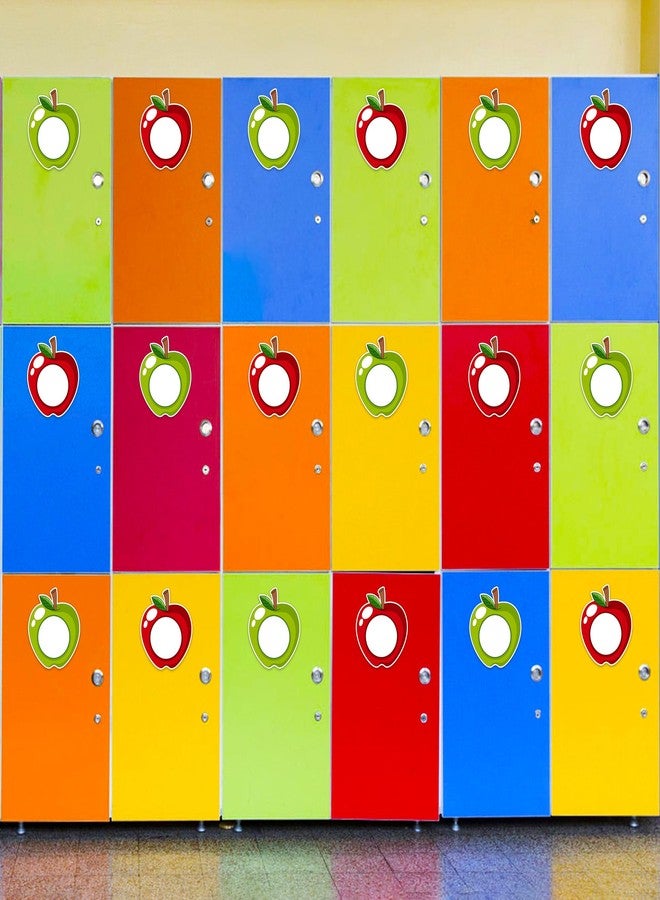 Lucleag 40 PCS Apple Cutouts for Classroom Bulletin Board Decoration, Red Green Apple Classroom Name Tags for Teacher Classroom Cubbies, Apple Student Nameplates for Desk, 5.9 x 5.12 inch - Image 4