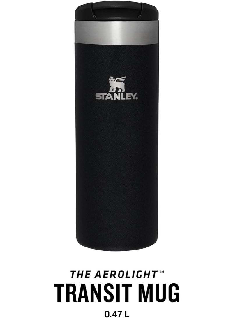 Stanley AeroLight Transit Travel Mug 0.47L (16 oz) – Featherweight Insulated Stainless Steel Coffee Mug with Locking Lid | Keeps Drinks Hot 6 Hours & Cold 8 Hours | Leakproof, Dishwasher Safe & Car Cup Holder Compatible for Commuting, Travel & Daily Use - Image 2