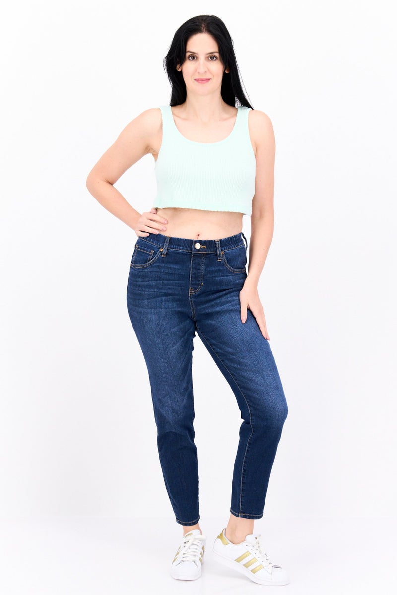 ONLY Women U Neck Sleeveless Ribbed Sleeveless Tops, Mint Green - Image 2