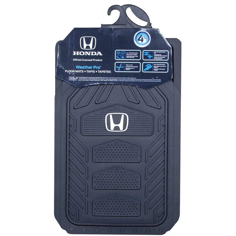 Plasticolor Honda Weatherpro 4 Pc. Floor Mat Set, Black, One Size - Image 3