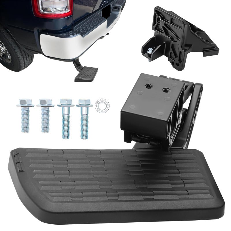 Retractable Bed Step Bumper Step for Toyota Tundra Bed Step 2022 2023 2024 2025 Tundra Truck Bed StepFolding Rear Bumper Tailgate Step Replace PTS3034000