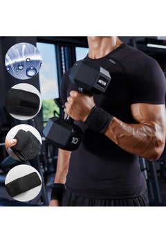 Generic Adjustable Sports Wrist Strap, Adjustable Sports Wrist Strap for Gym Injuries, Adjustable Sports Wrist Straps Compression Wrist Straps Weightlifting, Boxing, Gymnastics, Typing Rust Gym Multi Color  - Image 3