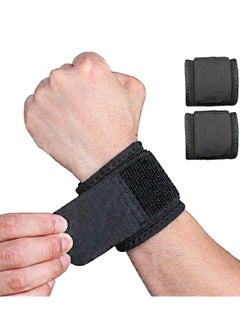 Generic Adjustable Sports Wrist Strap, Adjustable Sports Wrist Strap for Gym Injuries, Adjustable Sports Wrist Straps Compression Wrist Straps Weightlifting, Boxing, Gymnastics, Typing Rust Gym Multi Color  - Image 1