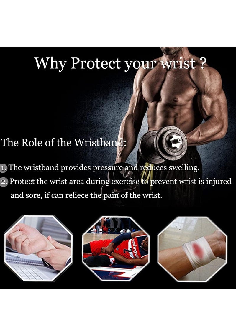 Generic Adjustable Sports Wrist Strap, Adjustable Sports Wrist Strap for Gym Injuries, Adjustable Sports Wrist Straps Compression Wrist Straps Weightlifting, Boxing, Gymnastics, Typing Rust Gym Multi Color  - Image 4