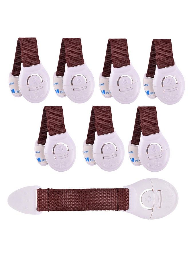 KitschKitsch Baby Safety Plastic Drawer Locks (8 Piece Brown) - Image 2