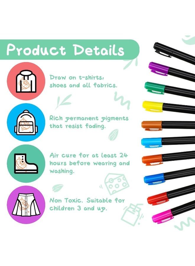 Jutom Jutom 38 Pcs DIY Bandana Bibs Sets Includes 10 Fabric Markers 14 White Baby Bibs 2 Ply Cotton Drool Bibs Plain and 14 Stencils, Baby Shower Game Gifts for Newborn Gender Reveal Party Registry Crafts  - Image 3
