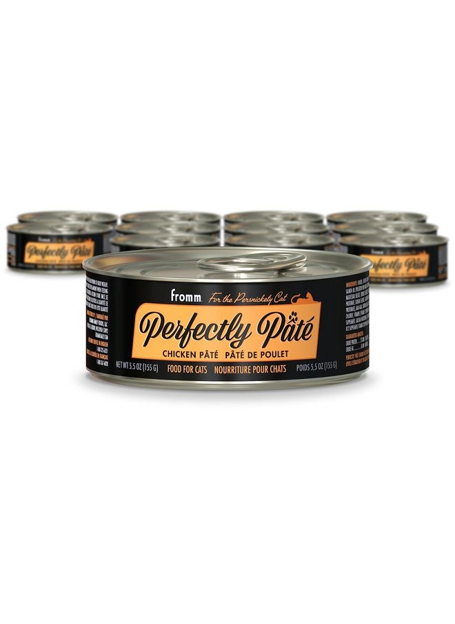 فروم طعام القطط المعلب PurrSnickety® من Fromm، 5.5 أونصة (12 علبة) (فطيرة دجاج PurrSnickety™)  - Image 1