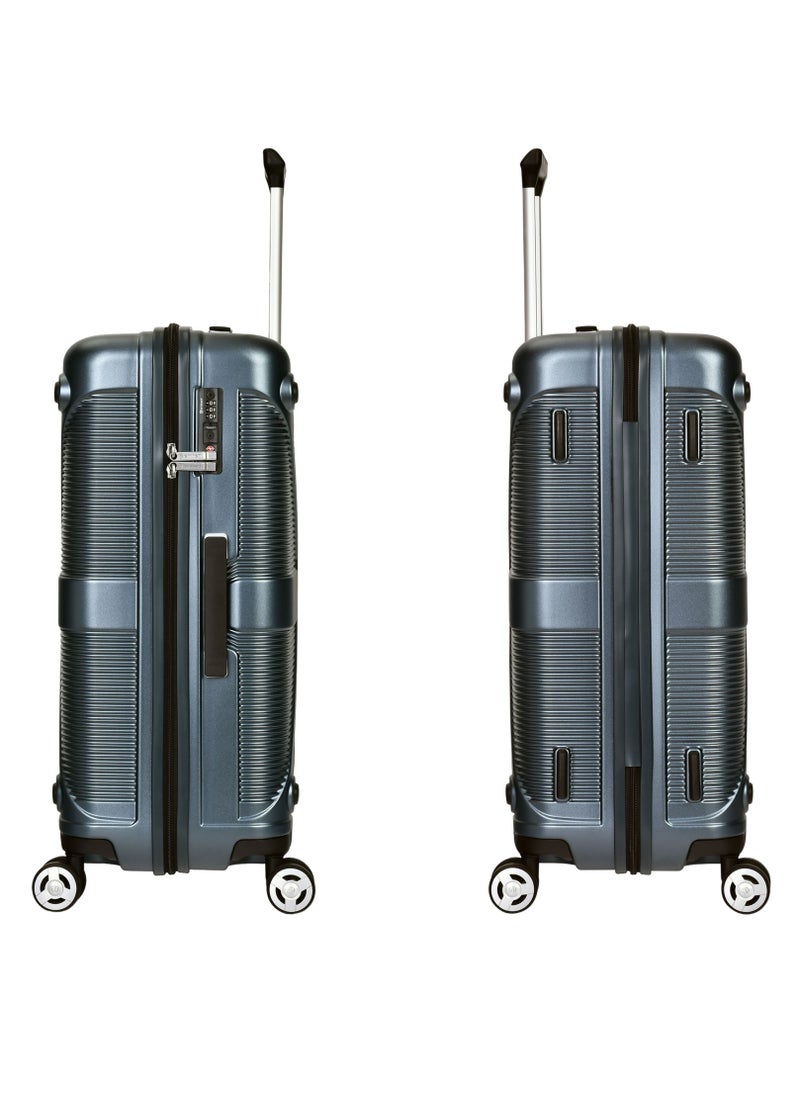 eminent - Hard Case Travel Bag Large Luggage Trolley Polycarbonate Lightweight Suitcase 4 Quiet Double Spinner Wheels With TSA Lock KJ97 Graphite - Image 1